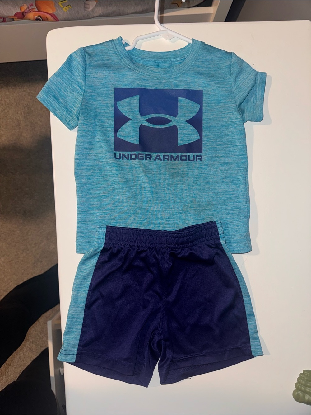 Under Armour Toddler Teal Blue Outfit Set